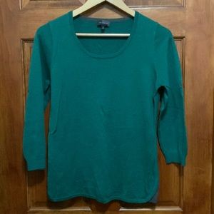The Limited lightweight 3/4 sleeve crewneck sweater